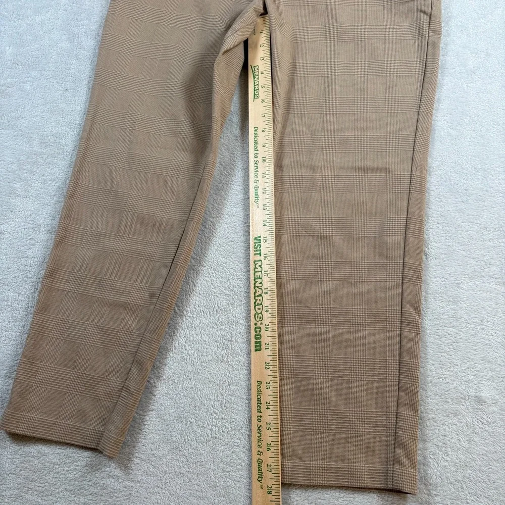 Banana Republic Dress Pant Mens 36x32 Beige Textured Formal Slim Fit Tapered Leg